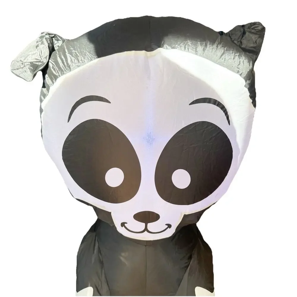 Airblown‎ Inflatable Halloween Skeleton Puppy 3.5 Ft Lights Indoor Outdoor Gemmy